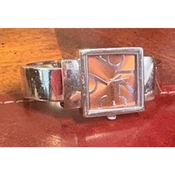 Women's 27mm Silver Tone Geneva Watch, Pink Face, Bangle Style - Picture 1 of 3